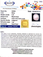 5.35/CT Natural Keshi Pearl